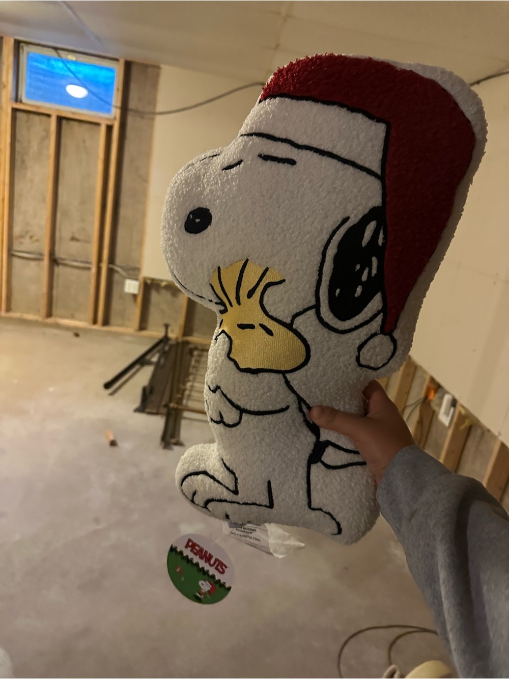 Peanuts Holiday Snoopy & Woodstock Plush Wall Hanging - White/Red/Yellow